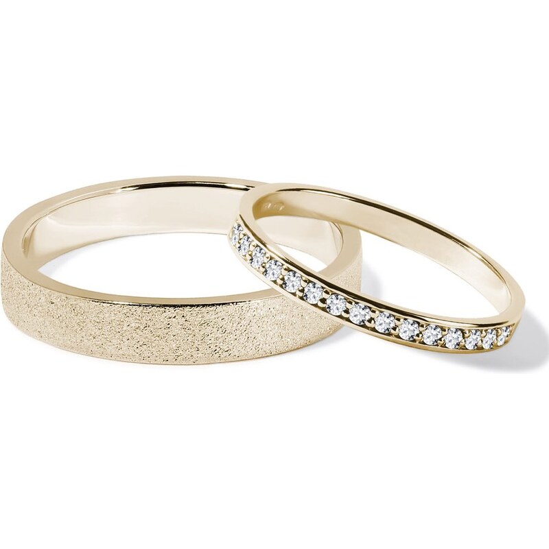 Briliantové snubní prsteny ze zlata KLENOTA S0443013
