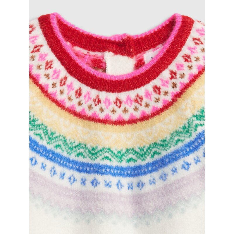 GAP Dětský pletený svetr se vzorem - Holky