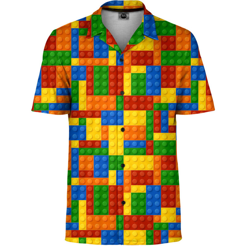 Mr. GUGU & Miss GO Unisex's Blocks Shirt Sh-Man-Sht2062