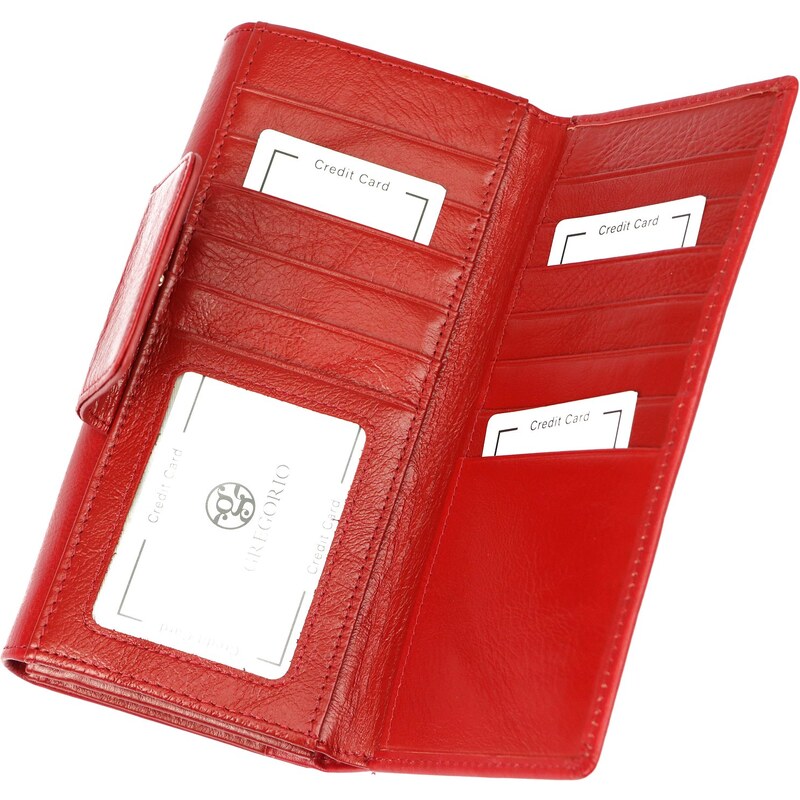 Dámská kožená peněženka Gregorio GS-122 červená