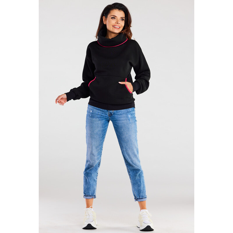 Awama Womans Hoodie A160 Black
