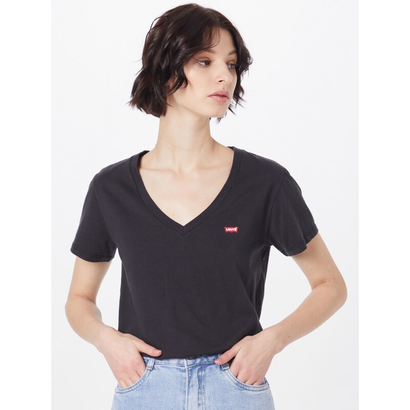 LEVI'S  Tričko '2Pack Vneck Tee' černá / bílá