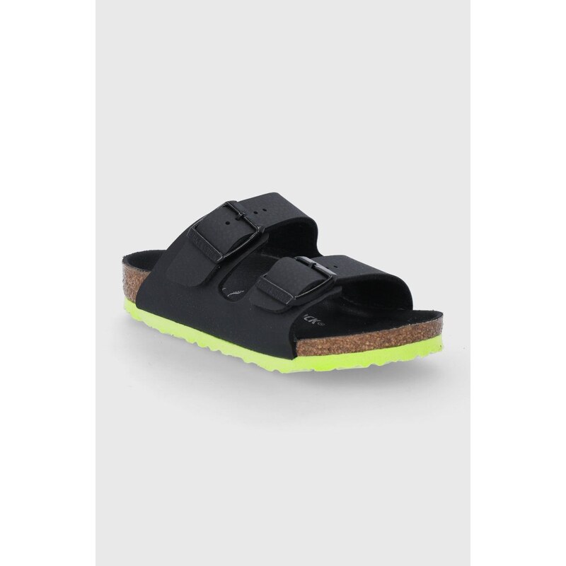 Dětské pantofle Birkenstock černá barva