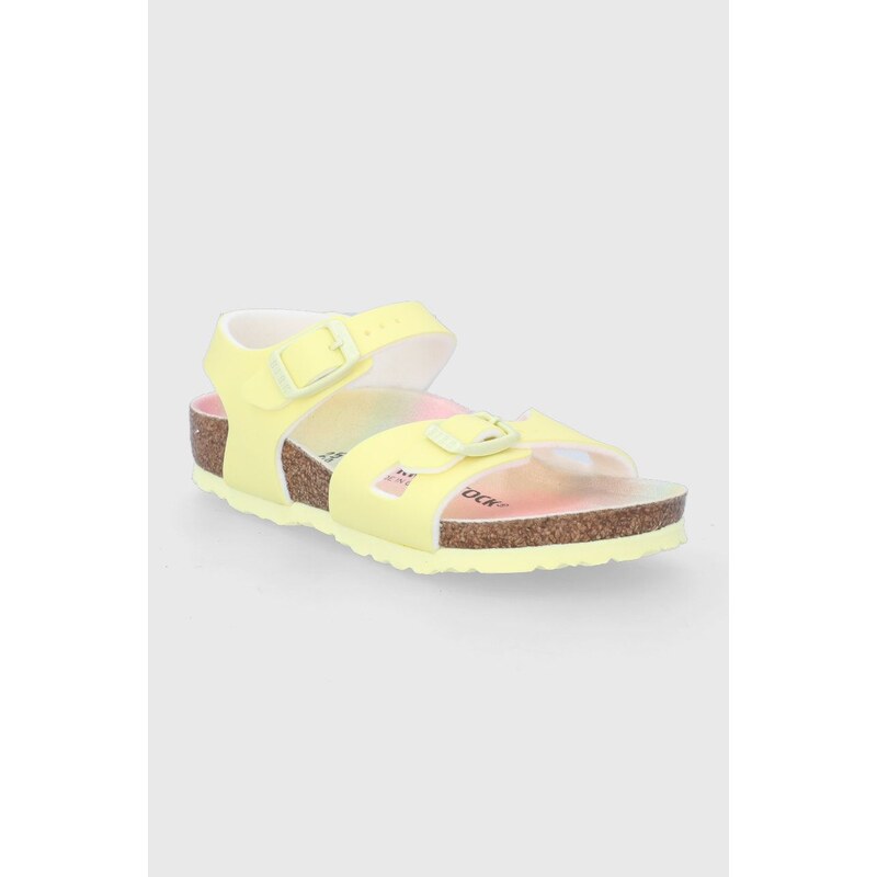 Dětské sandály Birkenstock žlutá barva