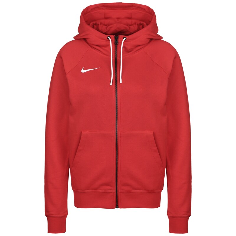 NIKE Sportovní mikina červená / bílá