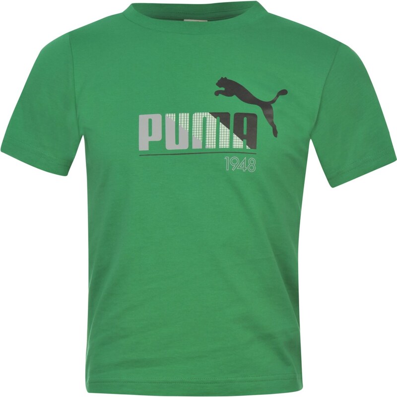 Tričko Puma QTT Fun Graphic dět. zelená