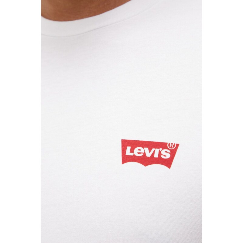 Bavlněné tričko Levi's s potiskem, 79681.0026-Neutrals