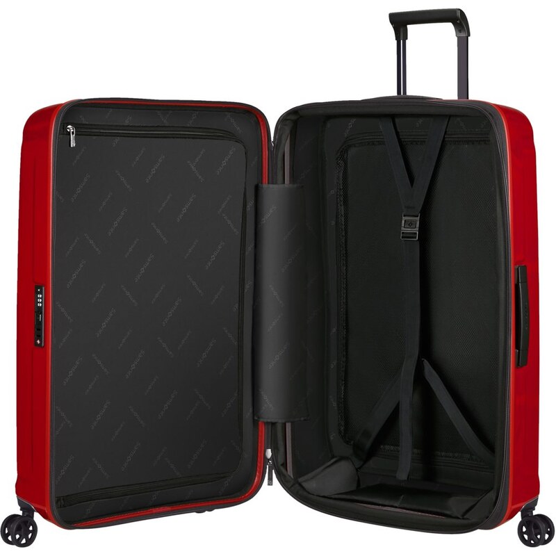 Samsonite Skořepinový cestovní kufr Nuon EXP 79/86 l stříbrná