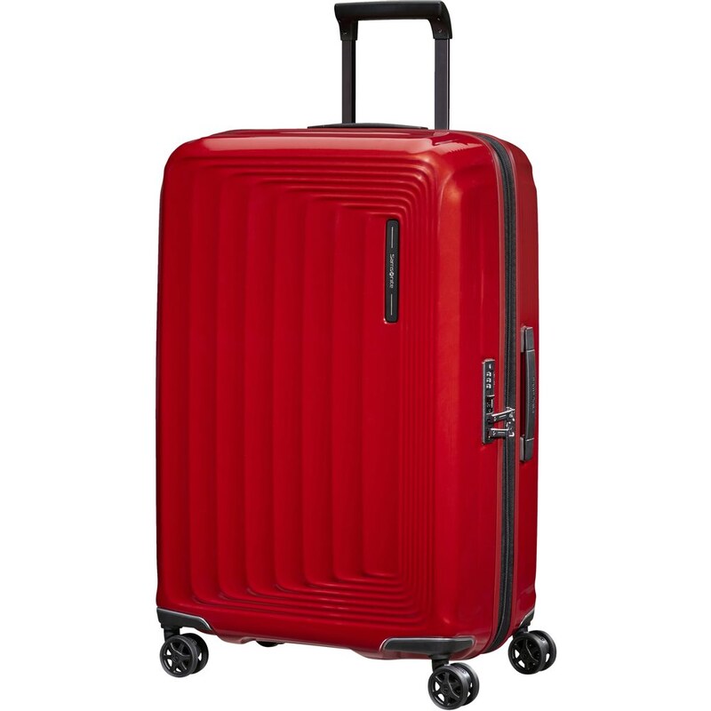 Samsonite Skořepinový cestovní kufr Nuon EXP 79/86 l stříbrná