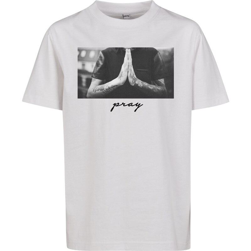 Mister Tee Tričko Pray šedá / tmavě šedá / černá / offwhite