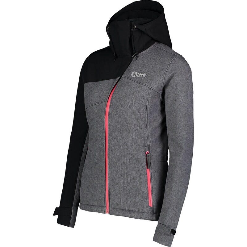 Nordblanc Šedá dámská zimní multisport softshell bunda DEEM