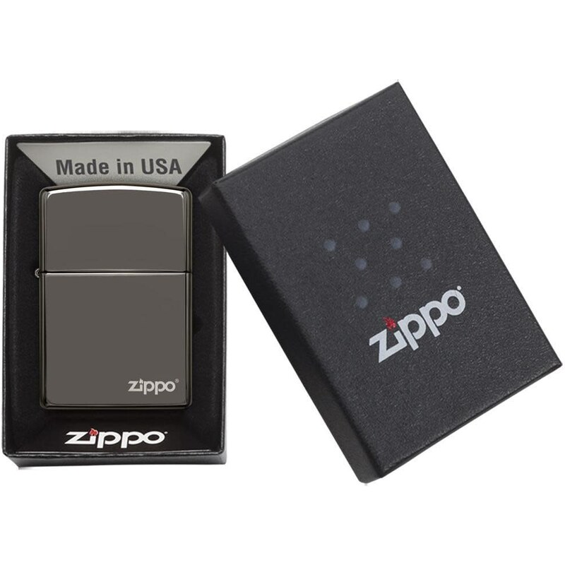Zippo Black Ice Logo 150ZL