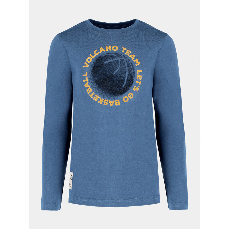 Volcano Regular Silhouette Top s dlouhými rukávy L-Ball Junior B17350-W22 Denim