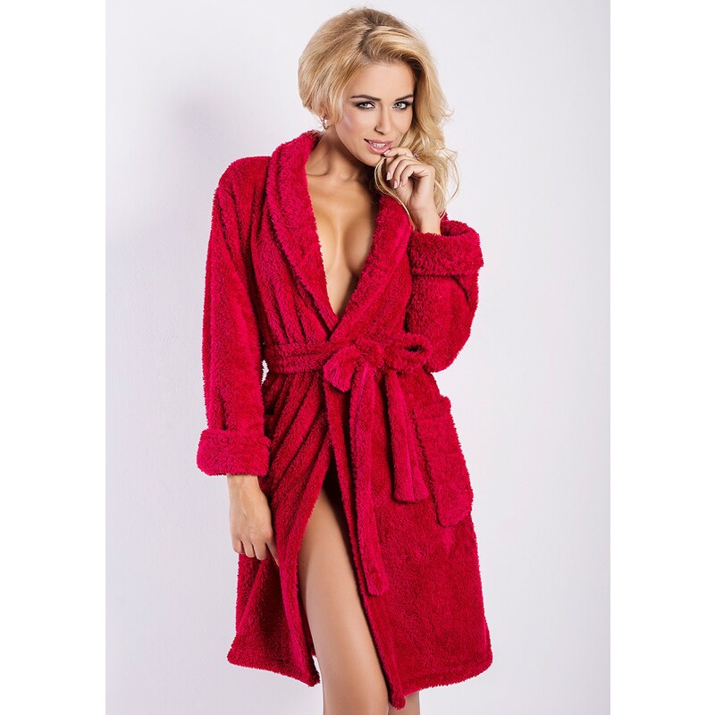 DKaren Housecoat Eliza Raspberry