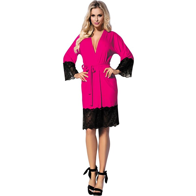 DKaren Housecoat Jasmin Pink