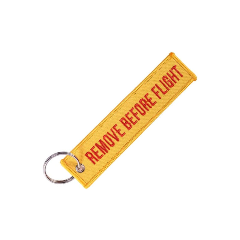 EA Klíčenka Remove Before Flight červeno/žlutá 66858729