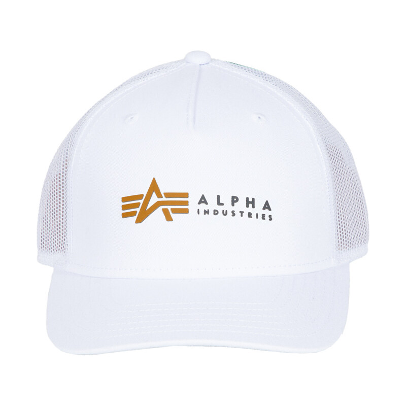 Alpha Industries Kšiltovka Alpha Label Trucker Cap white 66858766