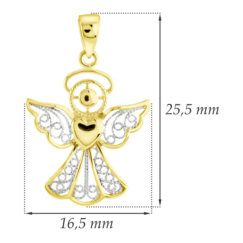 GEMMAX Jewelry Zlatý řetízek s Andílkem GLSCN-25161-25831 - GLAMI.cz