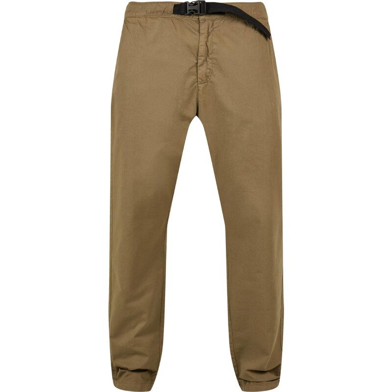 Urban Classics Chino kalhoty olivová / černá