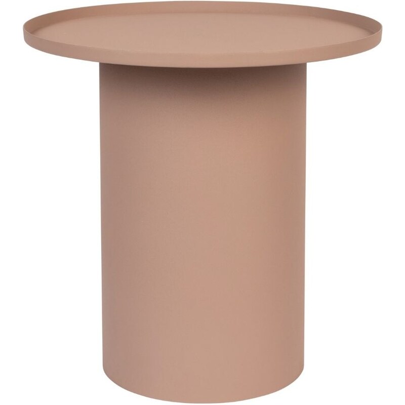 White Label Růžový matný kovový odkládací stolek WLL SVERRE 45,5 cm