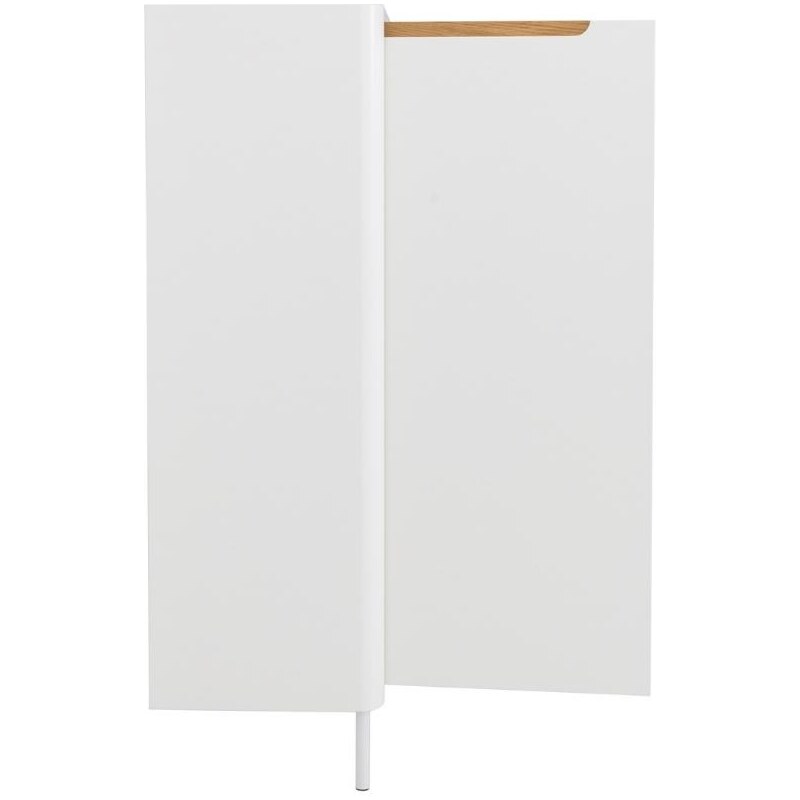Matně bílý lakovaný nástěnný botník Tenzo Switch 88 x 33 cm