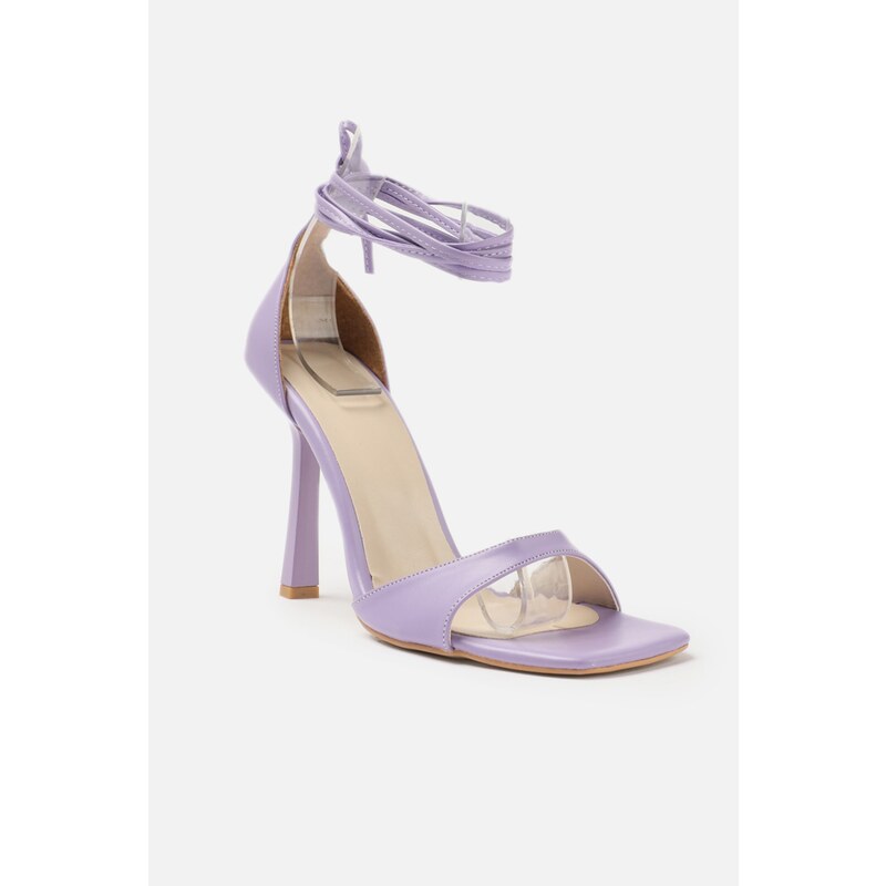 Trendyol Lilac Women's Flat-Toe Classic Heeled Shoes