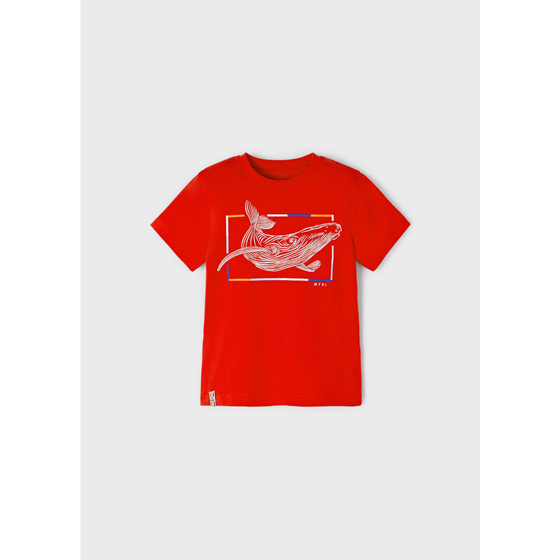 Chlapecké tričko MAYORAL, červené VELRYBA