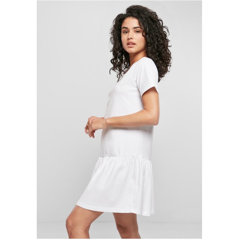 URBAN CLASSICS Ladies Valance Tee Dress - white