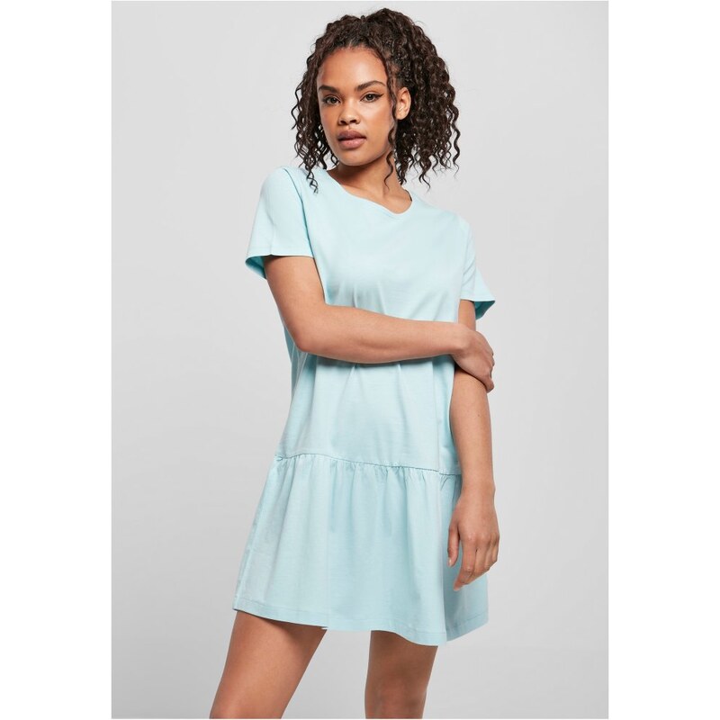 URBAN CLASSICS Ladies Valance Tee Dress - seablue