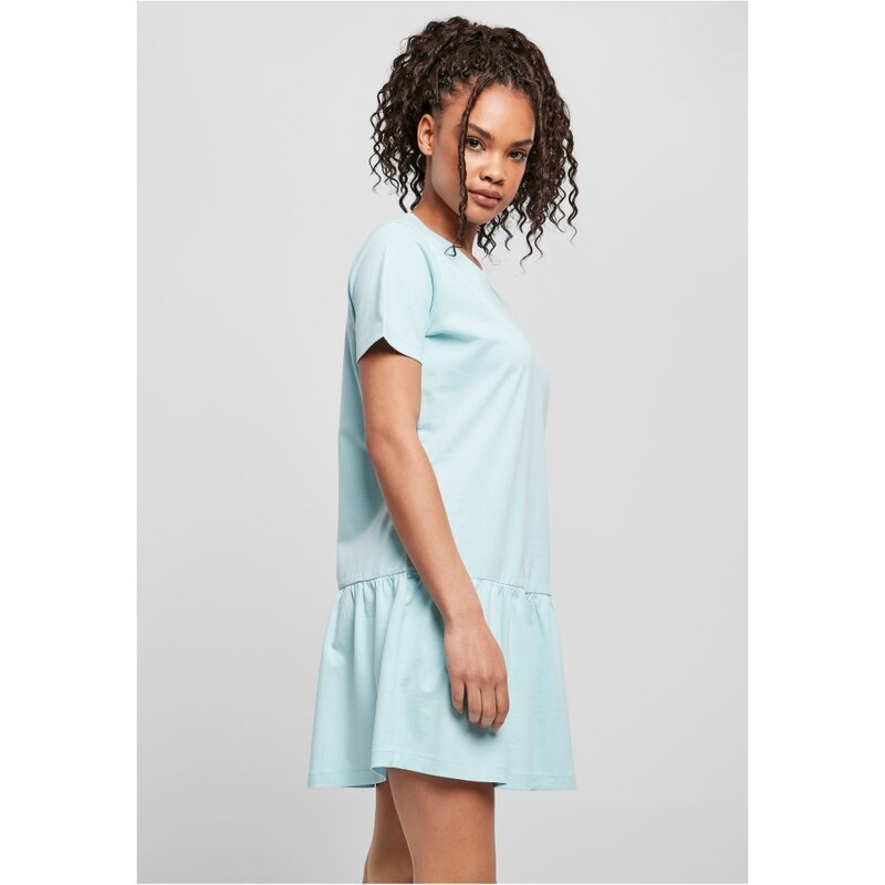 URBAN CLASSICS Ladies Valance Tee Dress - seablue