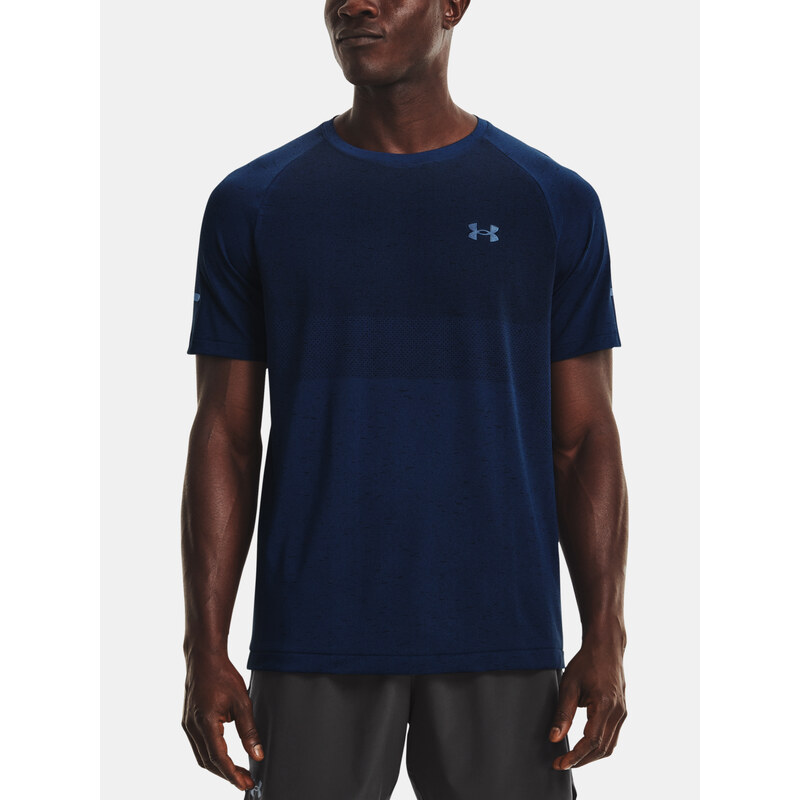 Under Armour Tričko UA Seamless Run SS-BLU - Pánské