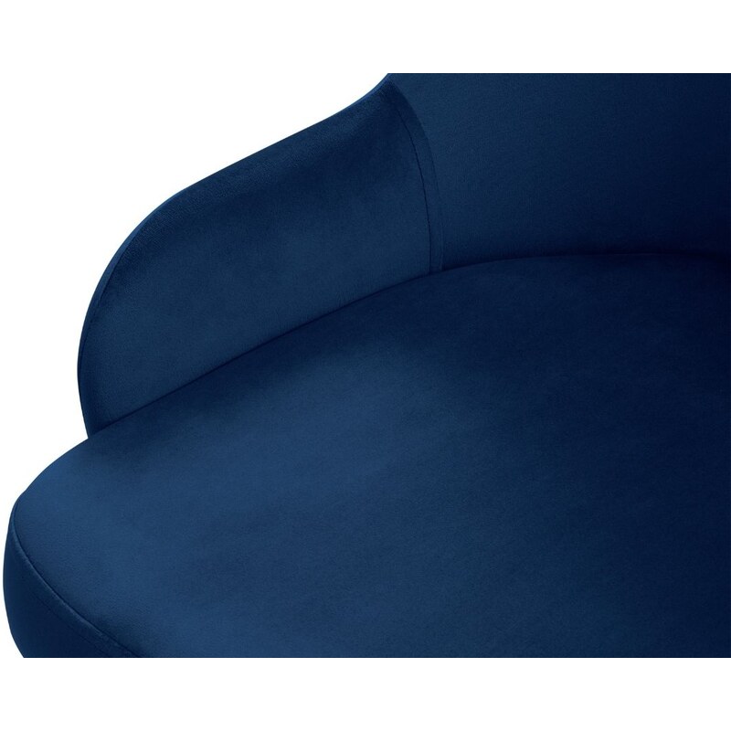 Královsky modrá sametová jídelní židle MICADONI FLINT