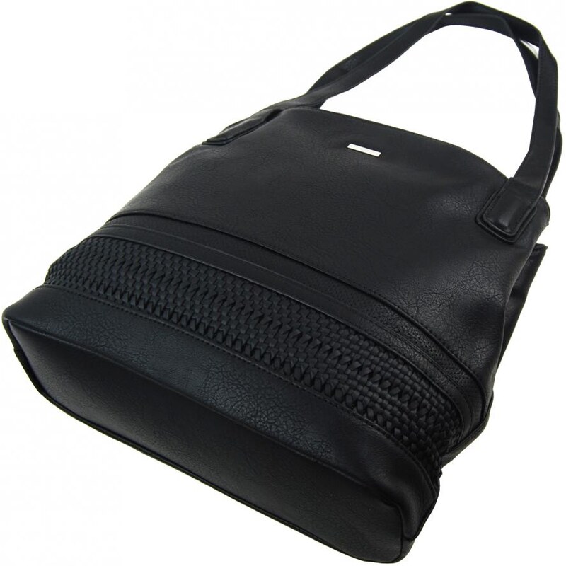 PARTICOLARI Černá praktická dámská kabelka přes rameno 5407-XL