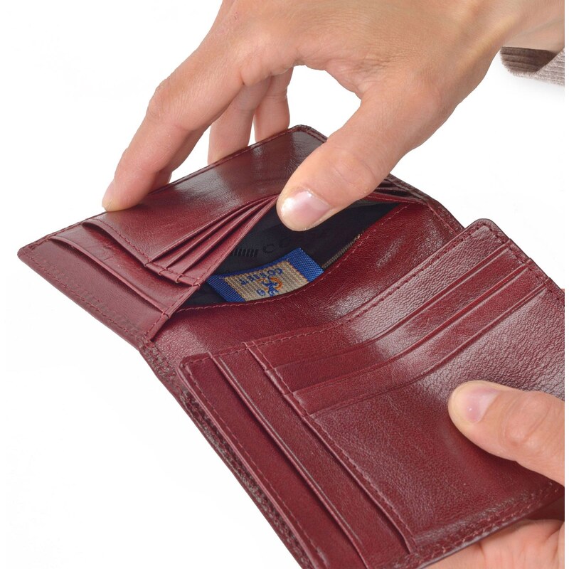 Pánská kožená peněženka Cosset vínová 4424 Komodo BO