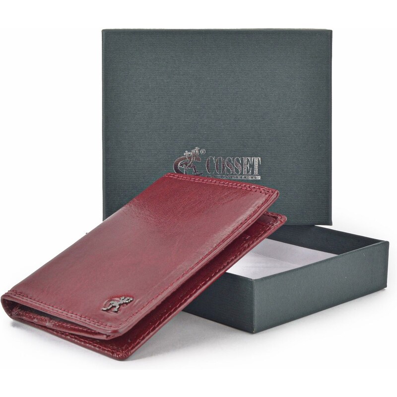 Pánská kožená peněženka Cosset vínová 4424 Komodo BO