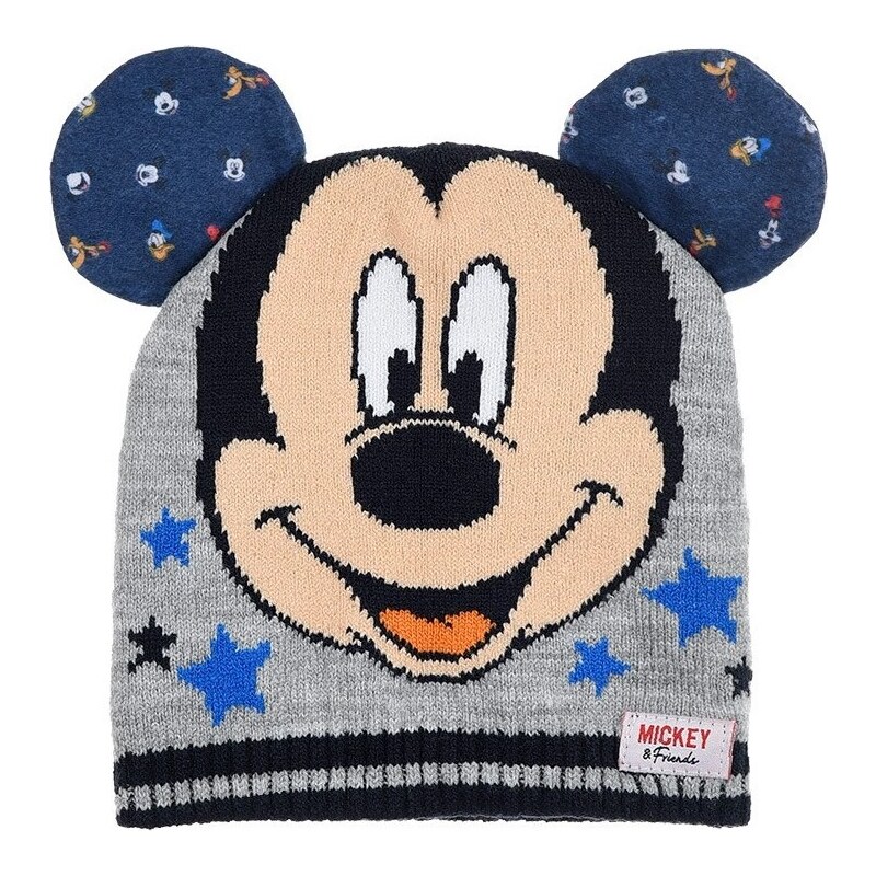 DISNEY ŠEDÁ CHLAPECKÁ ČEPICE MICKEY MOUSE