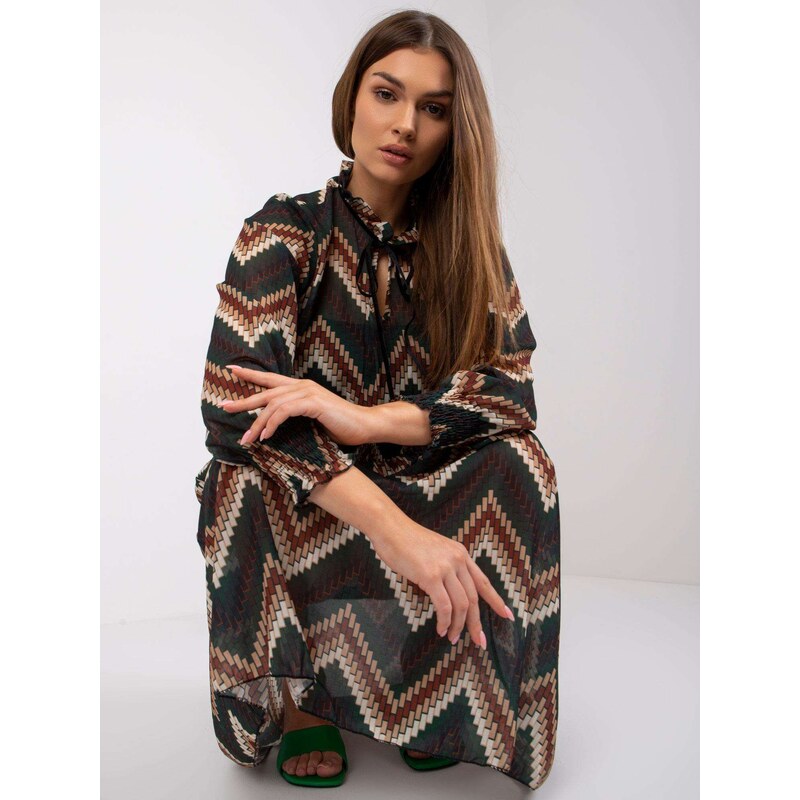 Italy Moda Dress-DHJ-SK-15177.06P-dark green