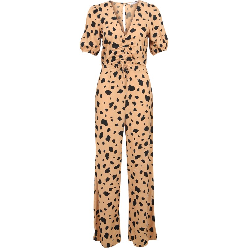 Dorothy Perkins Tall Overal světle hnědá / černá