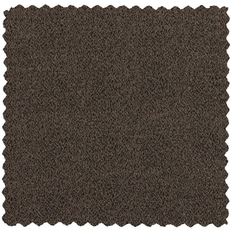 Hoorns Tmavě hnědá látková rohová pohovka Johannet 283 cm, pravá