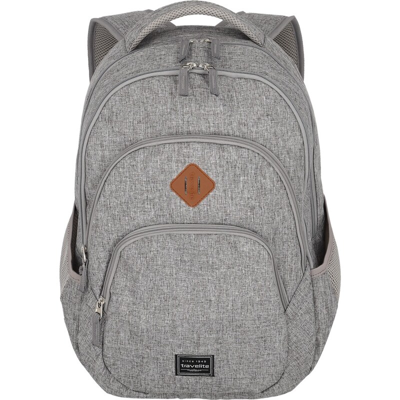 Batoh na notebook Travelite Basics Backpack Melange Light grey 67055164