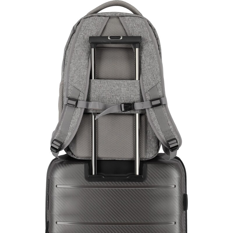 Travelite Basics Backpack Melange Light grey