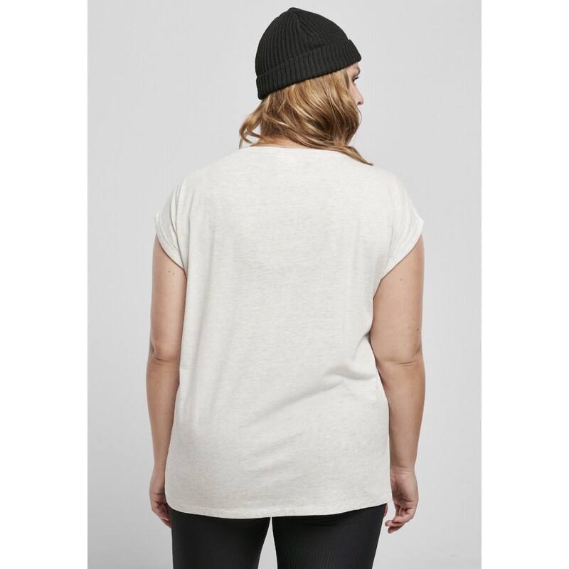 Dámské tričko krátký rukáv // Urban classics Ladies Extended Shoulder Tee lightgrey