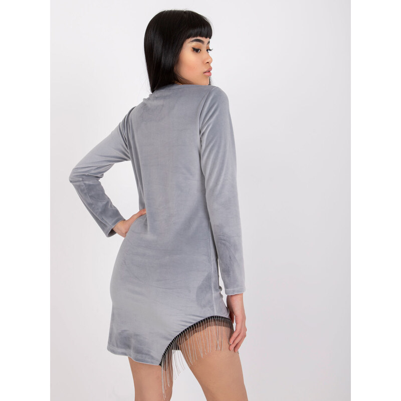 Italy Moda Dress-DHJ-SK-6509.82P-grey