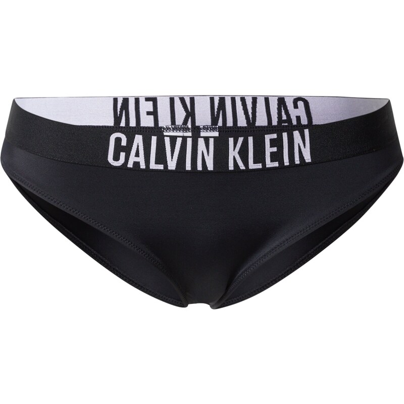 Calvin Klein Swimwear Spodní díl plavek černá / bílá
