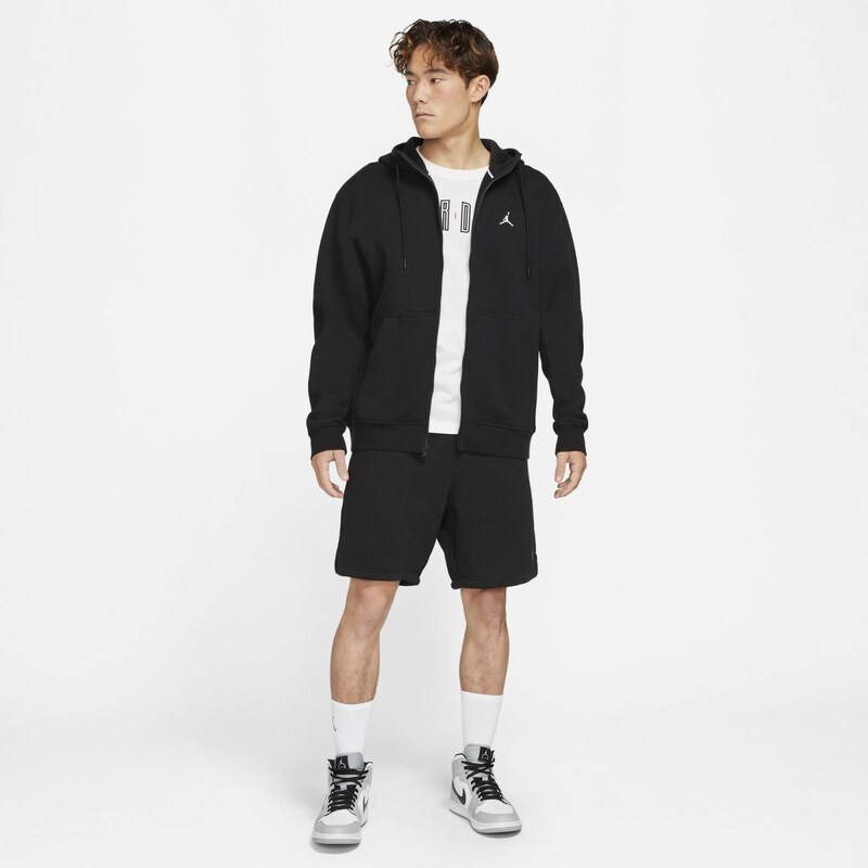 Jordan Essentials Fleece Shorts BLACK/WHITE