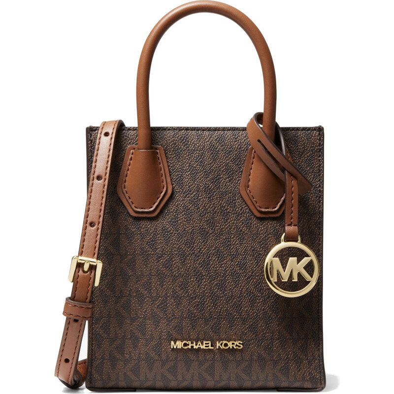 Michael Kors Mercer Extra-Small Logo and Leather Crossbody Bag