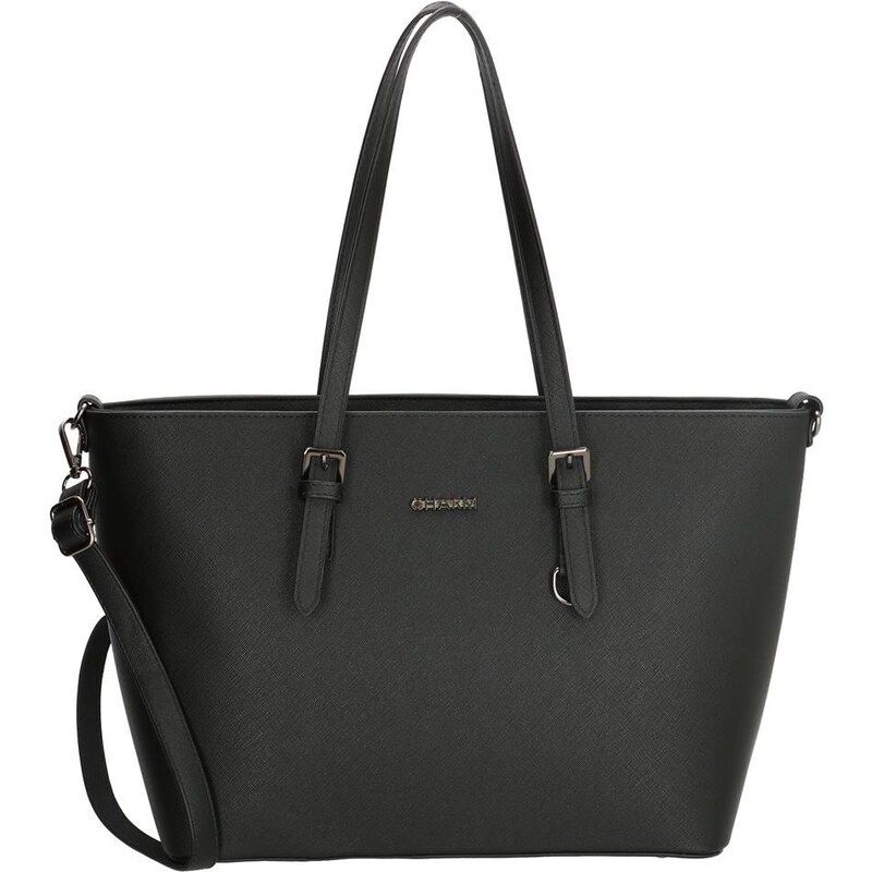 Charm London Černá velká shopper kabelka přes rameno „Misty“