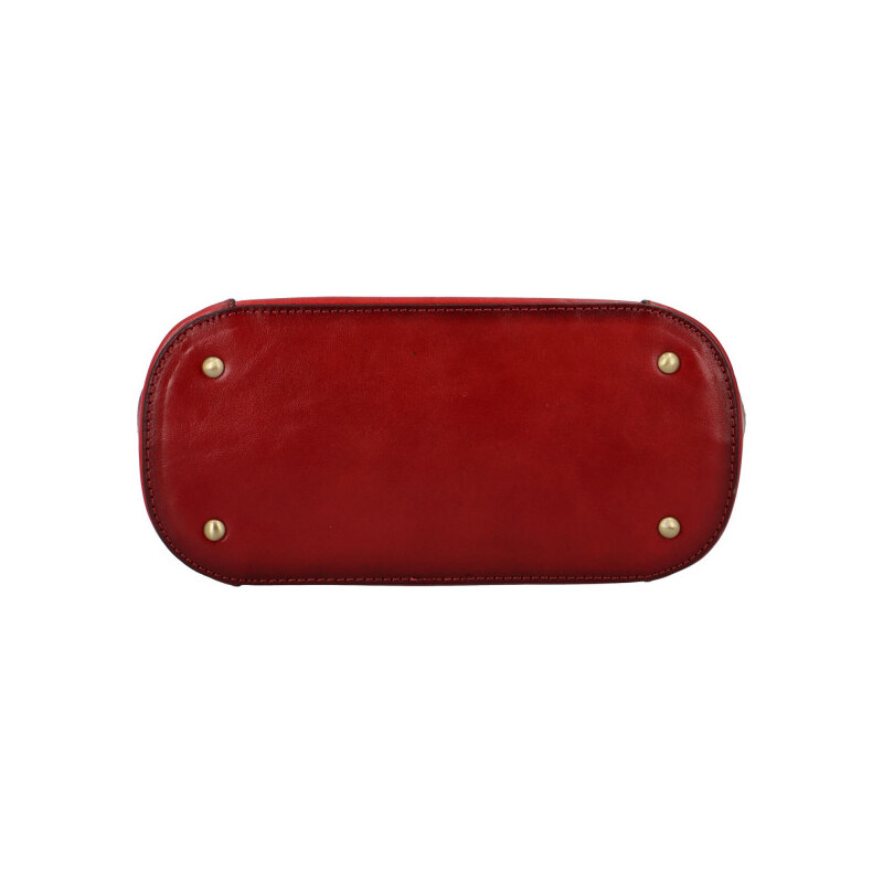 Dámská kožená crossbody kabelka červená - Katana Monána červená