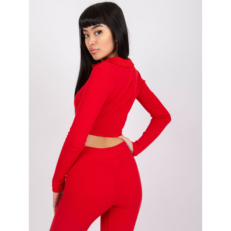 RUE PARIS Blouse-RV-BZ-7563.02-red
