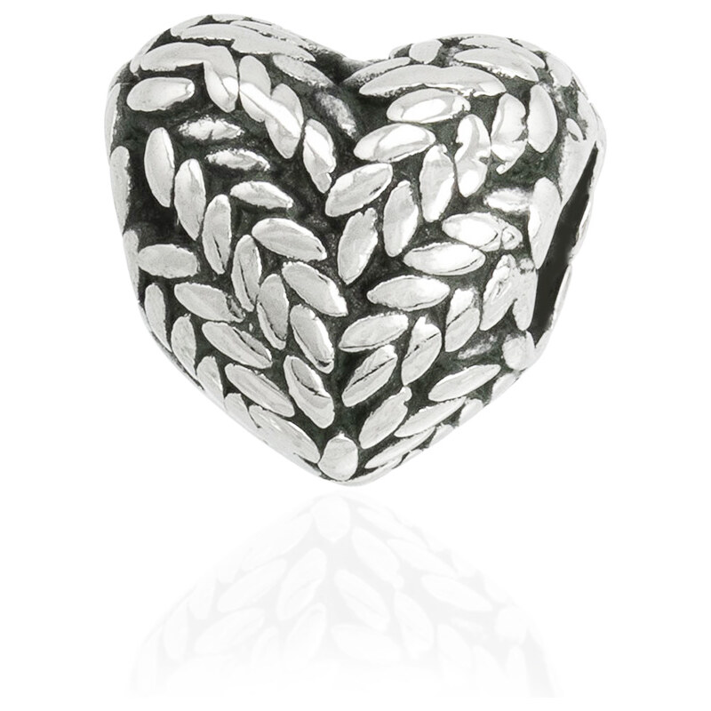 Lindas Jewelry Přívěsek Srdce Přírody chirurgická ocel IP041 67211122